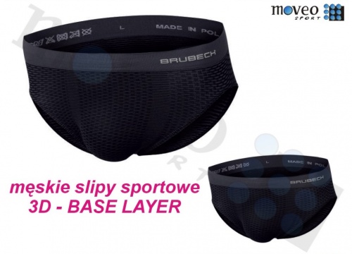 Termoaktywne SLIPY męskie 3D potówki BRUBECK - L Kod producenta BE1004M