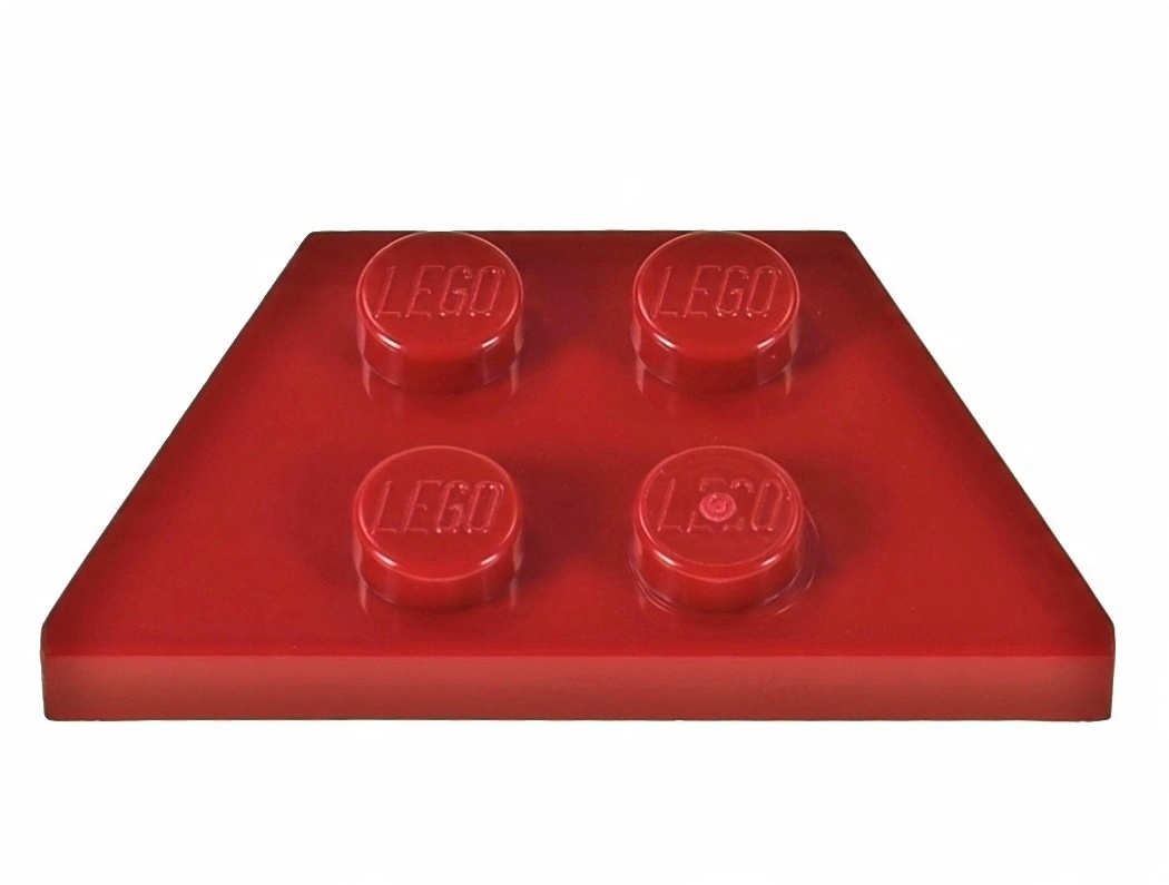 

Lego Płytka ścięta 2x4 51739 czerwona ciemna 2 szt