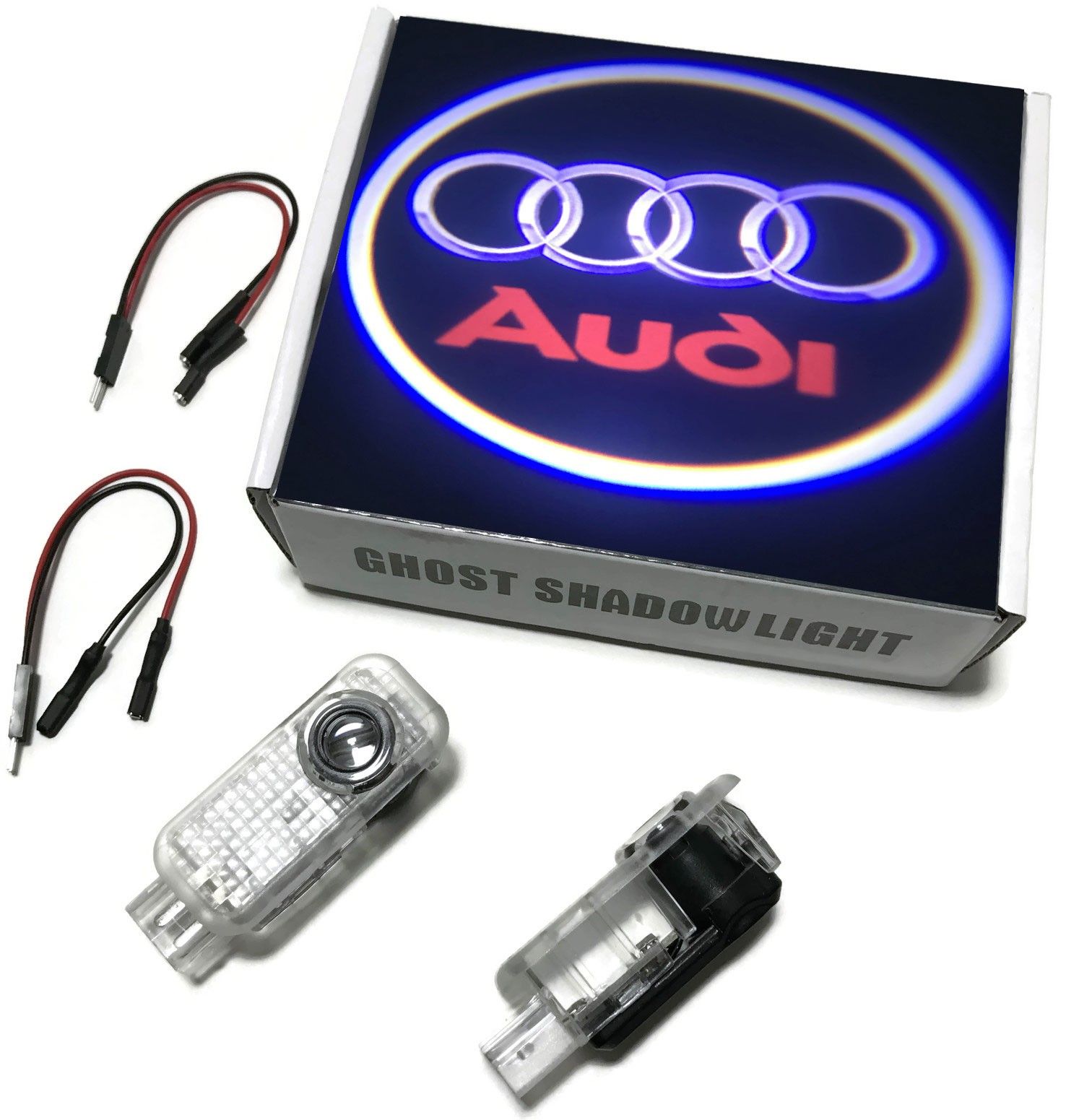 LED LOGO PROJEKTOR AUDI A3 A4 A5 A6 A8 Q3 Q5 Q7 TT za 362 Kč - Allegro