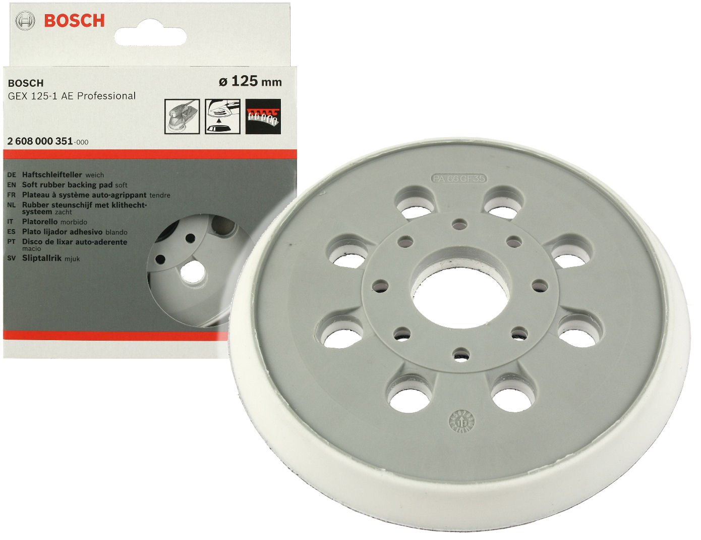 

Bosch Talerz szlifierski 125mm Miękki Gex 125-1AE
