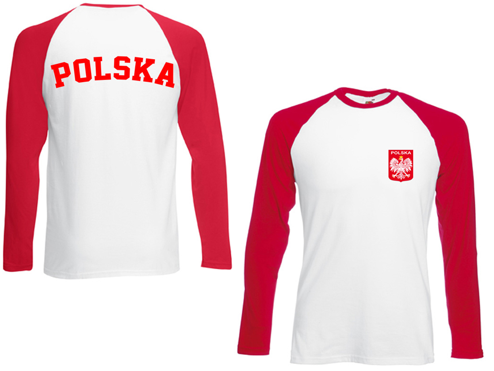 

Longsleeve Baseball Polska - Fruit Of The Loom S