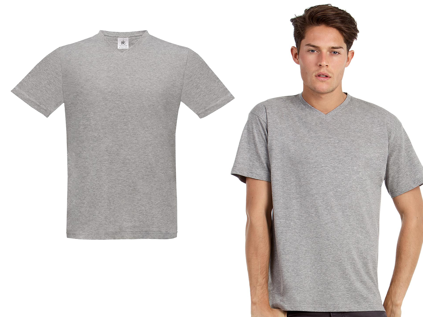 

Koszulka T-shirt - w serek - B&c EXACT150 XL