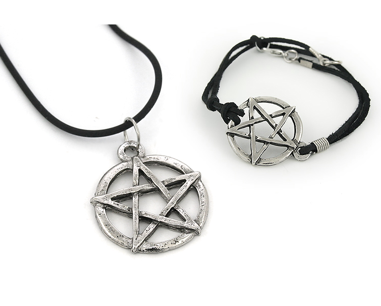 

Pentagram- Naszyjnik I Bransoletka Komplet