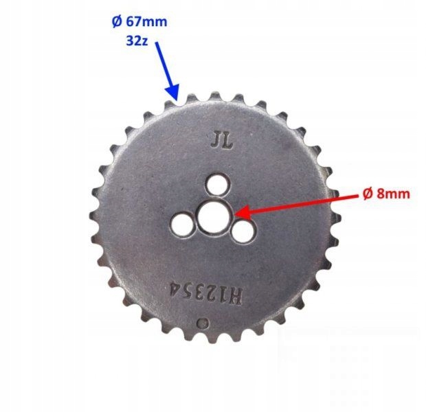 KOLO WALKA ROZRZADU 4T YX140 1P56FMJ 140 Pit-bike Producent Seaco