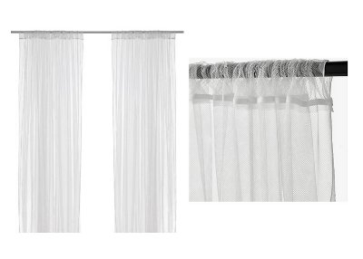 

Firany firanki Ikea LILL białe Komplet 2szt