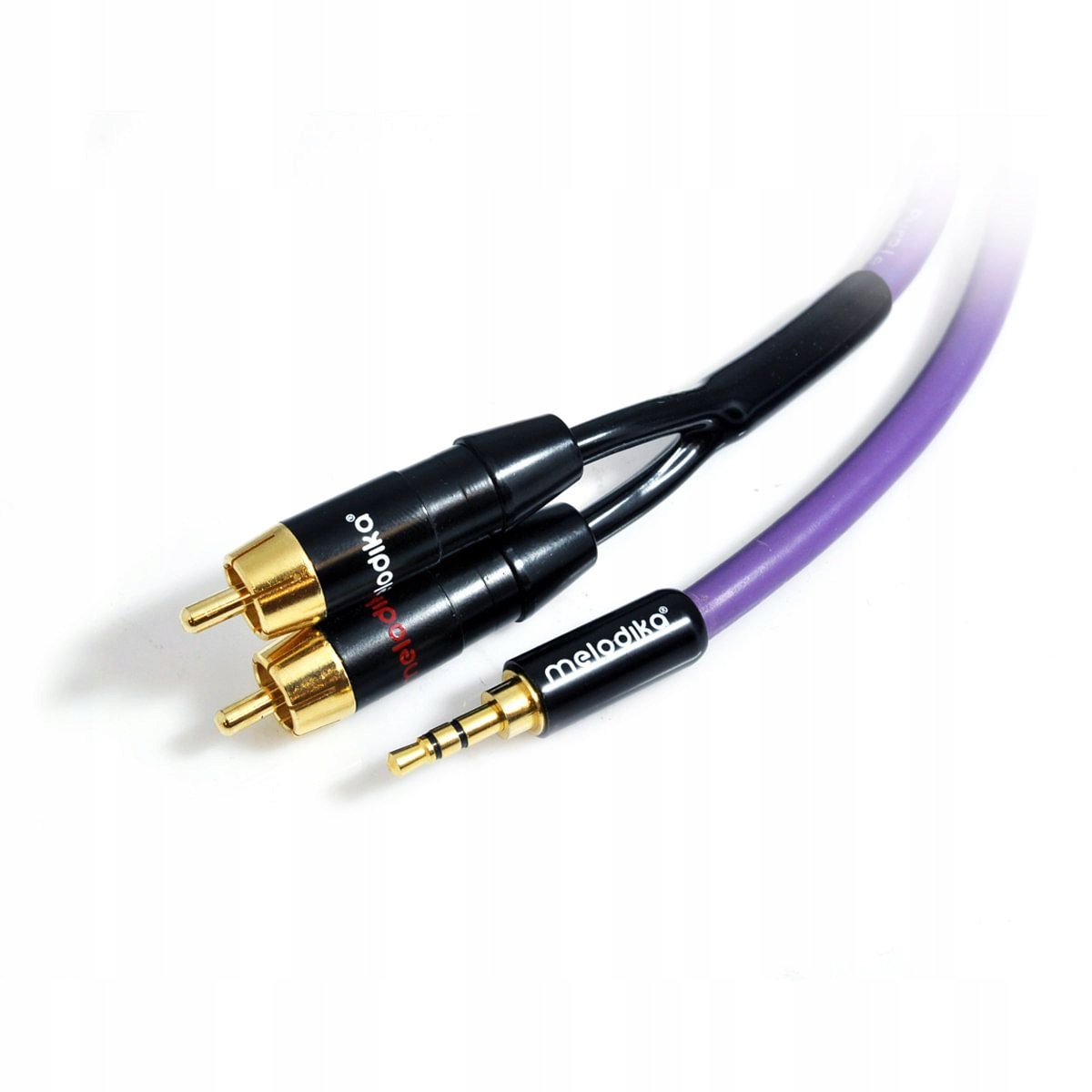 

Kabel Jack 3.5mm - 2x Rca - 4m - Melodika MDMJ2R
