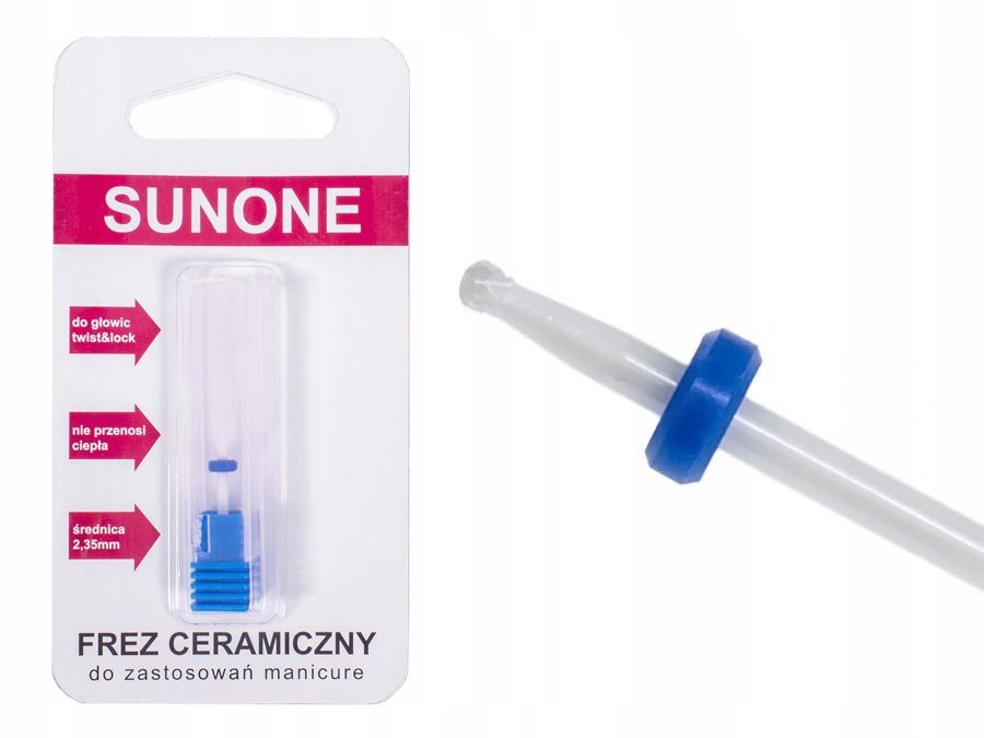 

Sunone Frez Ceramiczny Kulka do Skórek Hybryda Żel