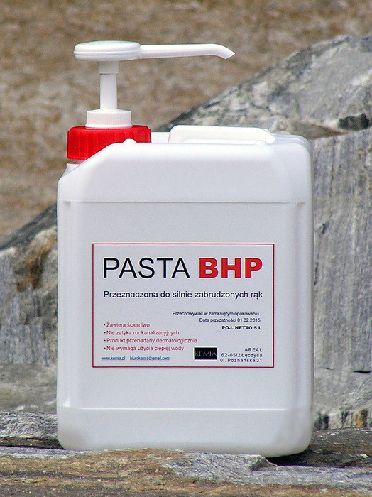 Pasta Kemia Bhp Do Mycia Rąk Z Dozownikiem 5L