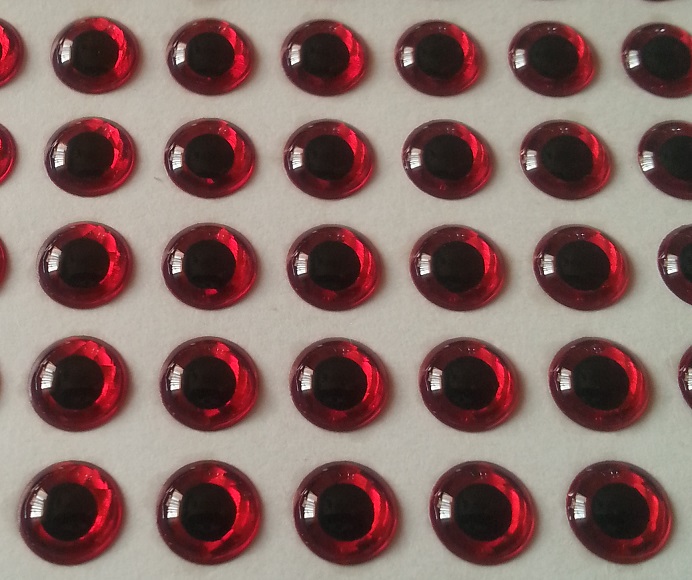 

Oczy 3D wobler cykada 3 mm Usa 100-sztuk Czerwone