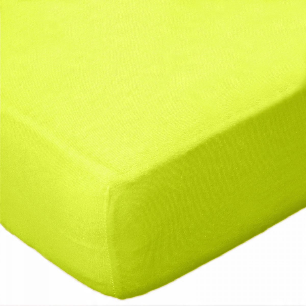 

Prześcieradło Jersey dżersej 90x200 wz. limonkowy