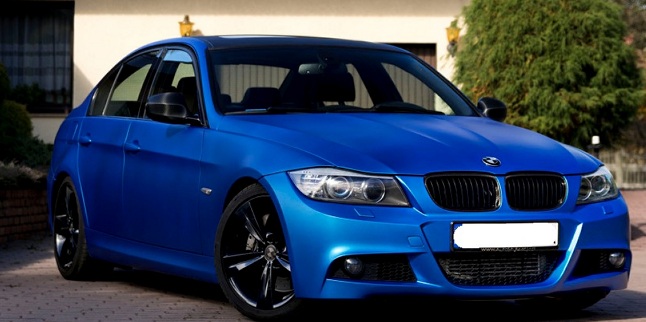 FOLIA CHROM MAT PERŁA NIEBIESKA 152X50CM HQ HIT! Kolor niebieski