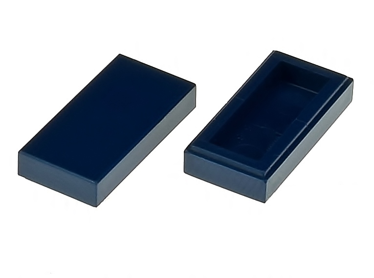 

Lego Płytka gładka 1x2 3069b niebieska ciemna 2szt