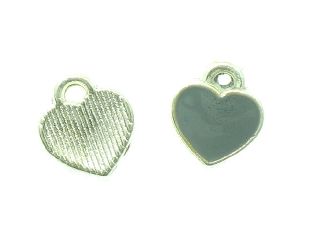 

Zawieszka Serce Serduszko KcSilver Grey 8x7mm 6szt