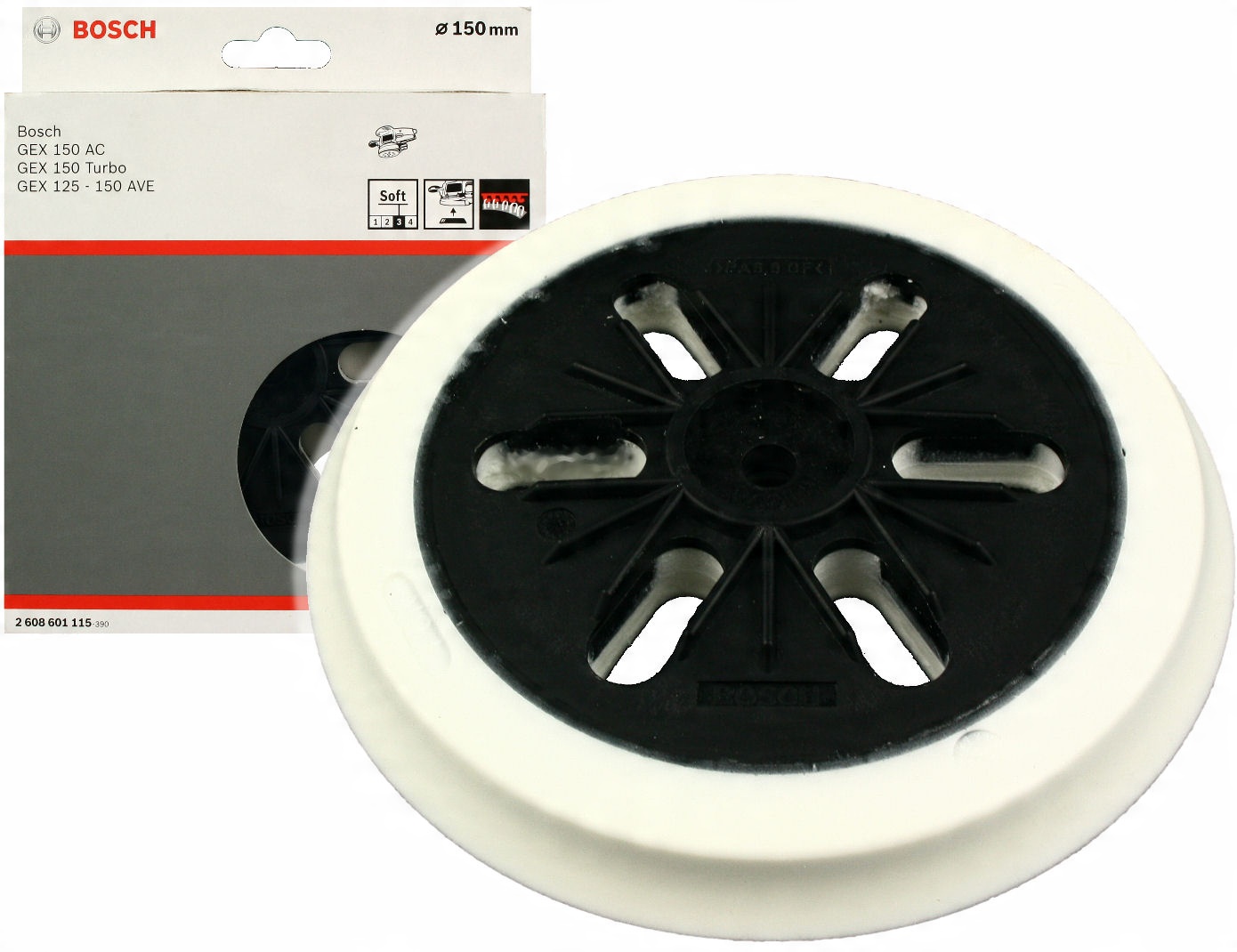 

Bosch Talerz szlifierski 150mm Średni do Gex 150AC