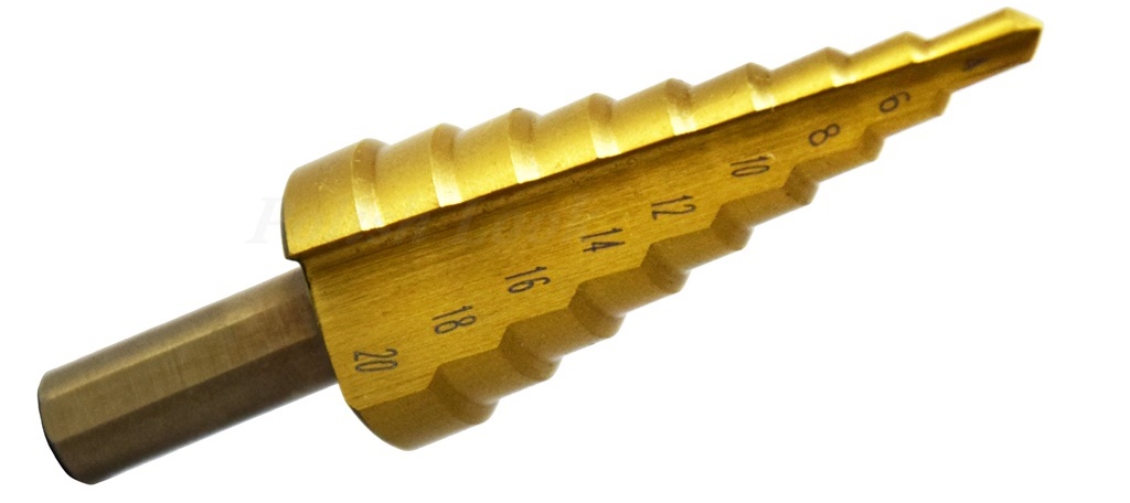 

Wiertło Stożkowe Stopniowe Hss Tytan 4-20mm