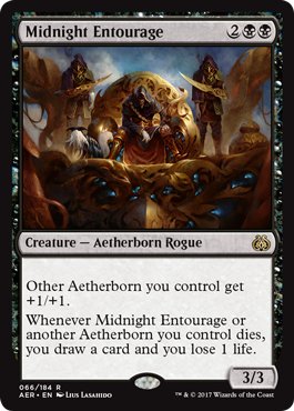 Mtg Midnight Entourage (Rare)