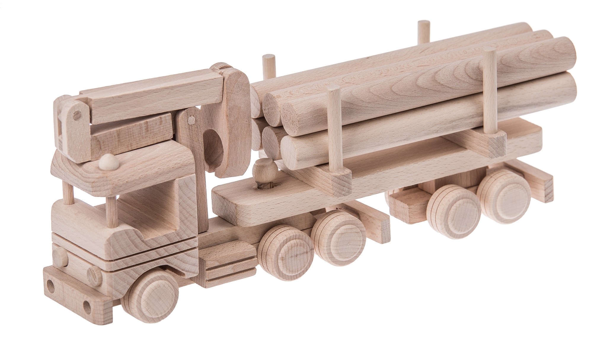 Dřevěný Tir Hds Stromem Náklaďák Hračka Eko