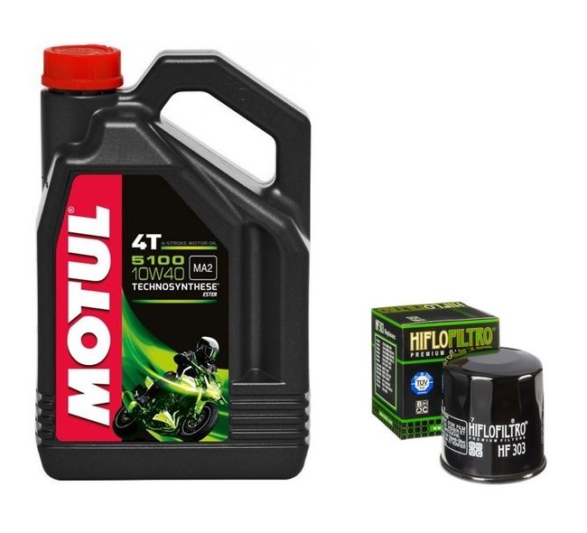 5100 hf204 - Масло Motul 5100 10W40 + фильтр HF204 HIFLOFILTRO