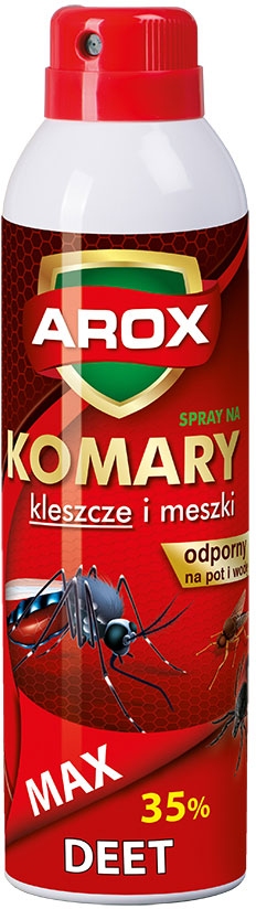 

Na komary kleszcze meszki Deet Max 35% Arox 250 ml