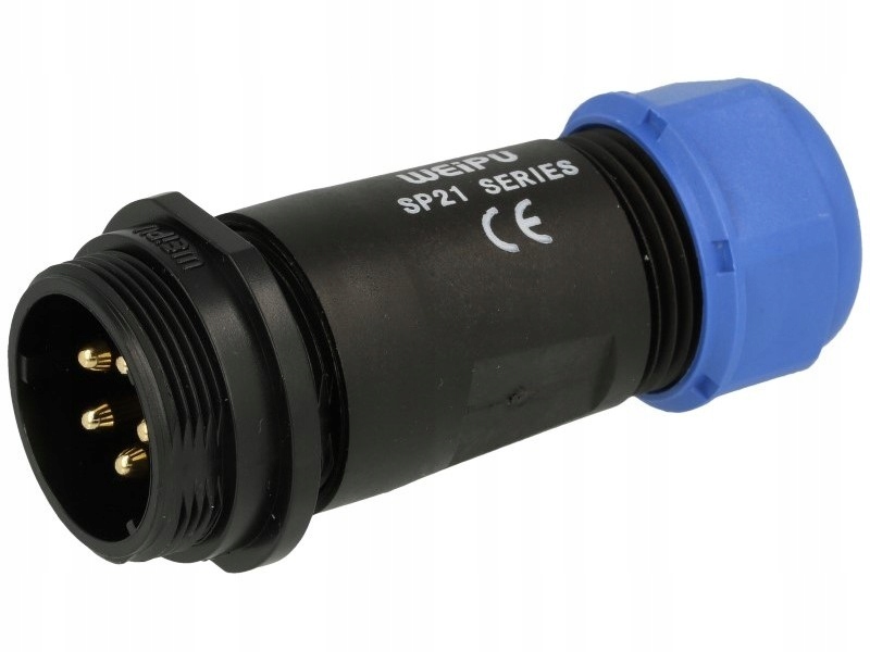 

Wtyk 5 pin 4,0mm2 30A 500V IP68 Weipu