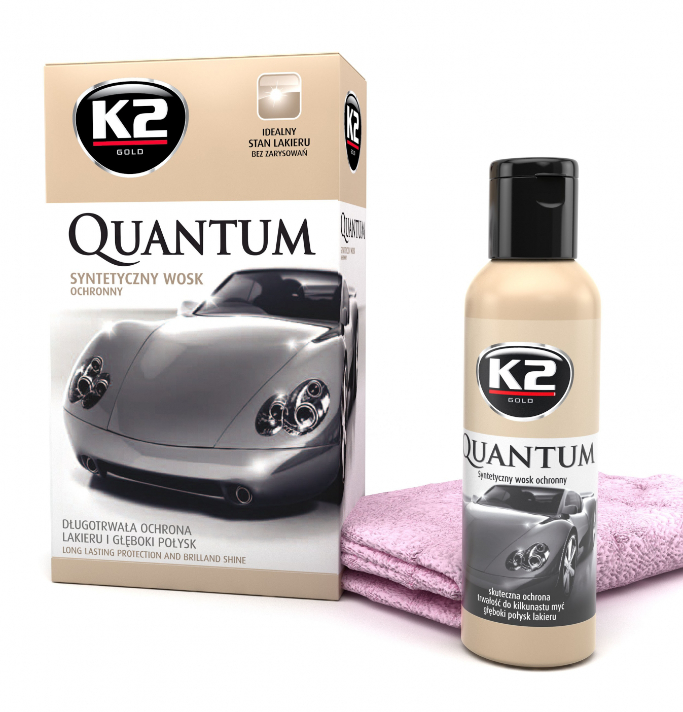 

K2 Quantum Syntetyczny Wosk Ochronny Mikrofibra