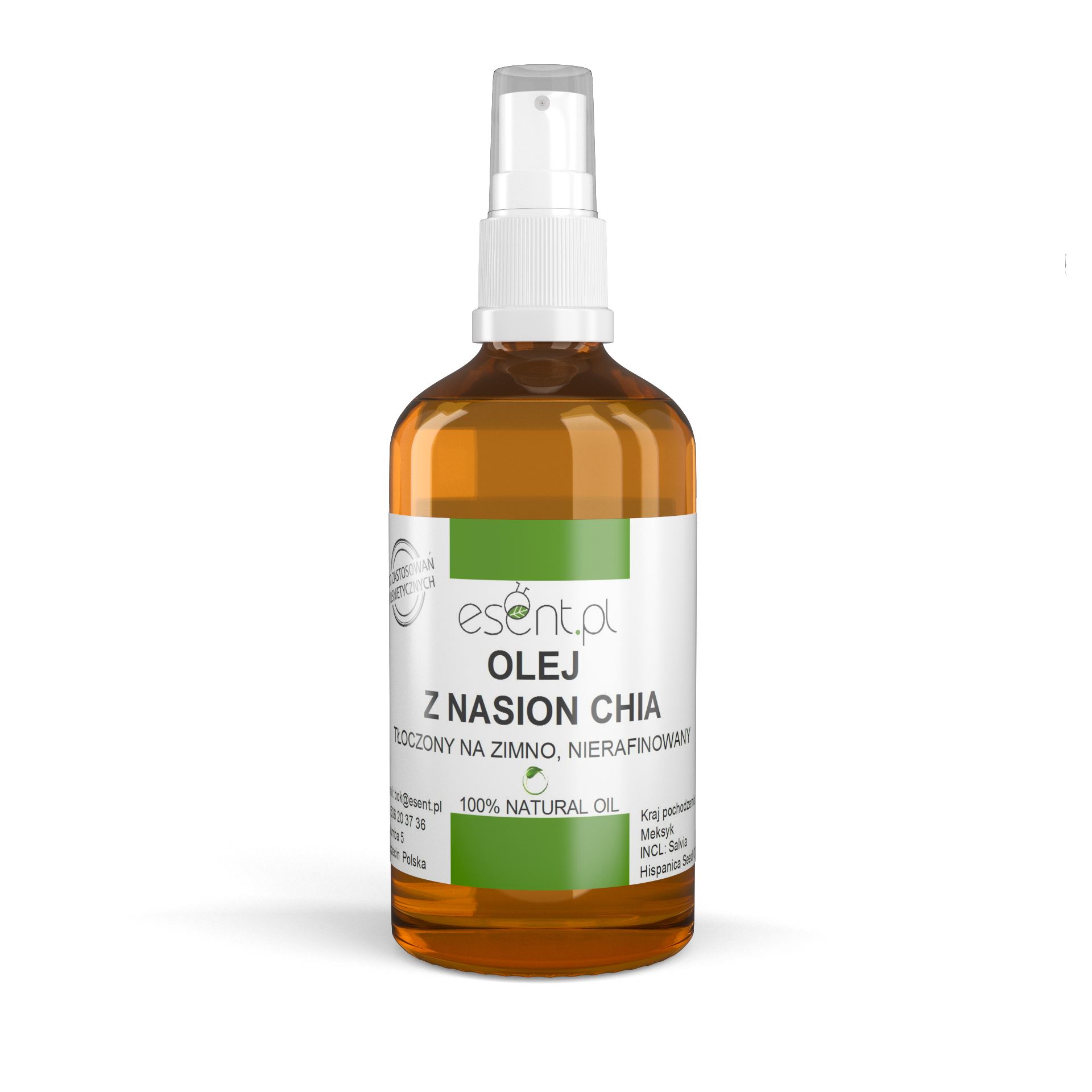 

Olej z Nasion Chia Szałwii Hiszpańskiej 50 ml