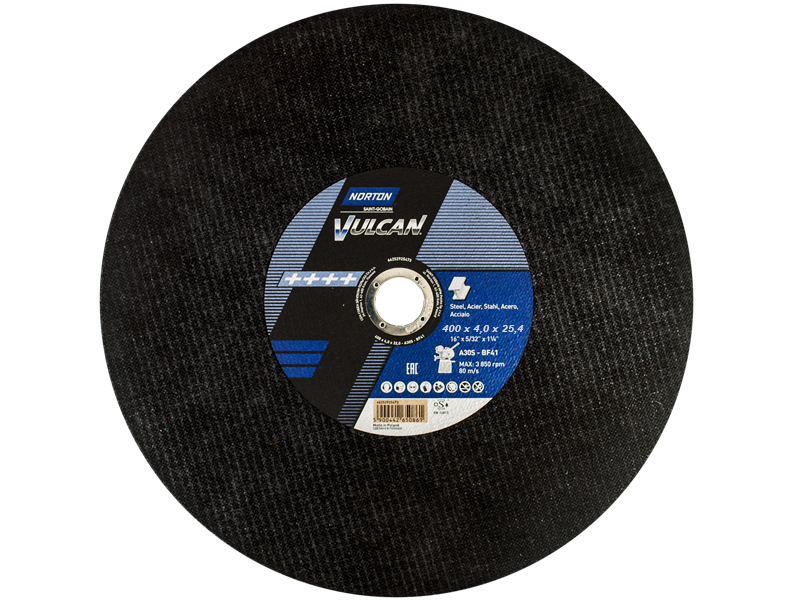 

Tarcza do metalu 400x4,0x25,4mm Vulcan Norton 1szt