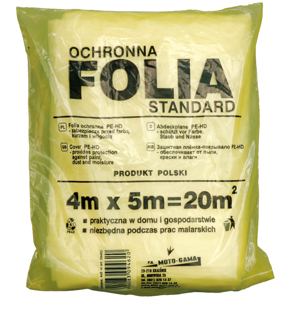 

Folia malarska ochronna 4x5m 20m2