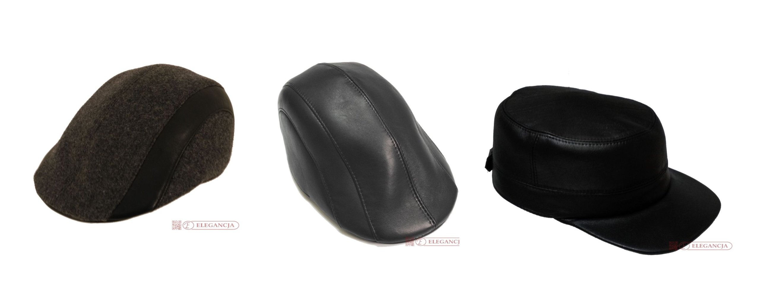 CZAPKA Męska Skórzana Czarna PATROLÓWKA 58 NOWOŚĆ Cechy dodatkowe regulowane zapięcie