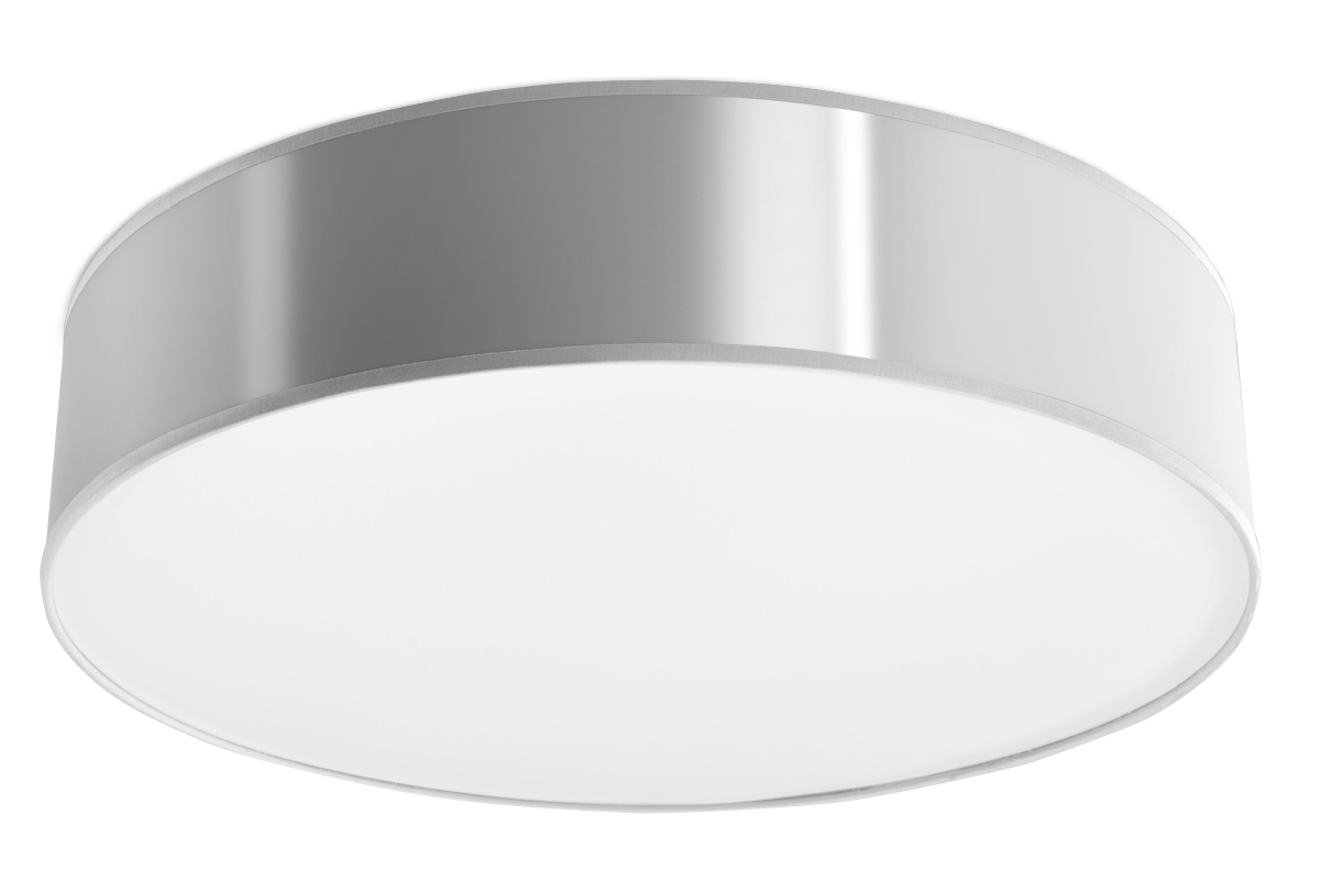 

Lampa Sufitowa Abażur Plafon Ring 3x60W Szary