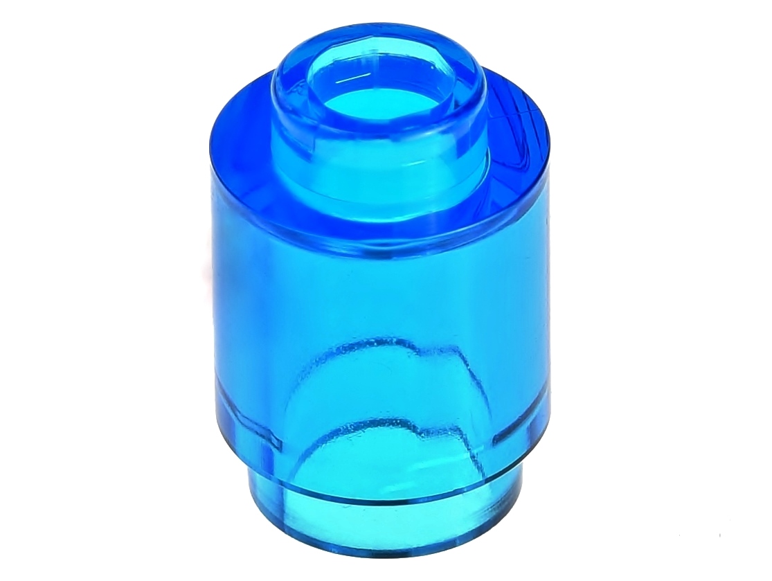 

Lego Klocek 1x1 3062b niebieski ciemny trans 2 szt