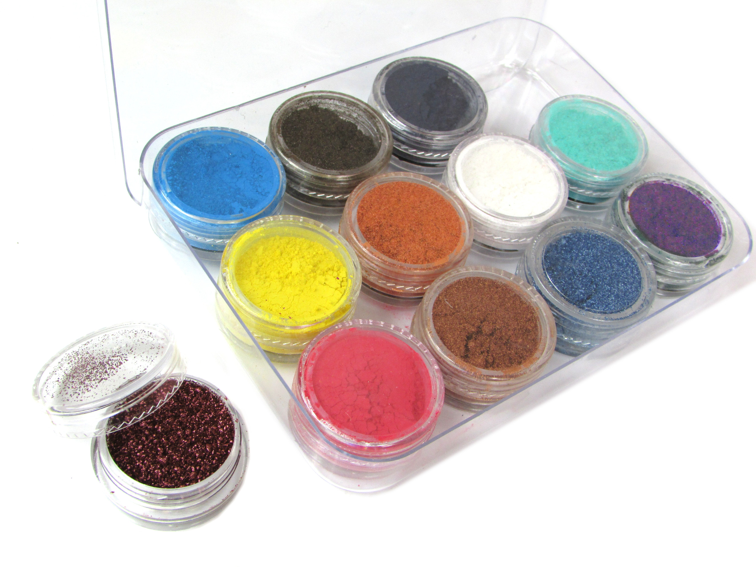 

12x3ml Pigmenty w Kasetce wodoodporne 12sztuk