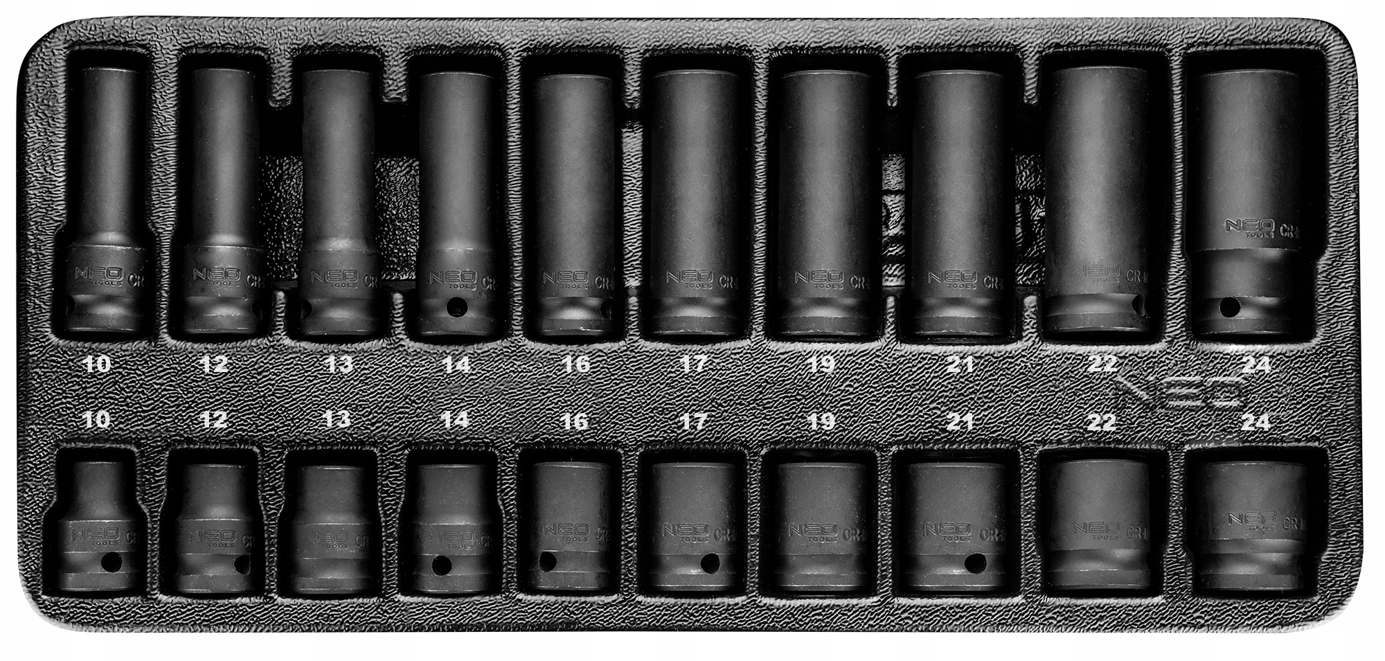 TOPEX NASADKI UDAROWE 1/2 10-24MM ZESTAW 20 SZ