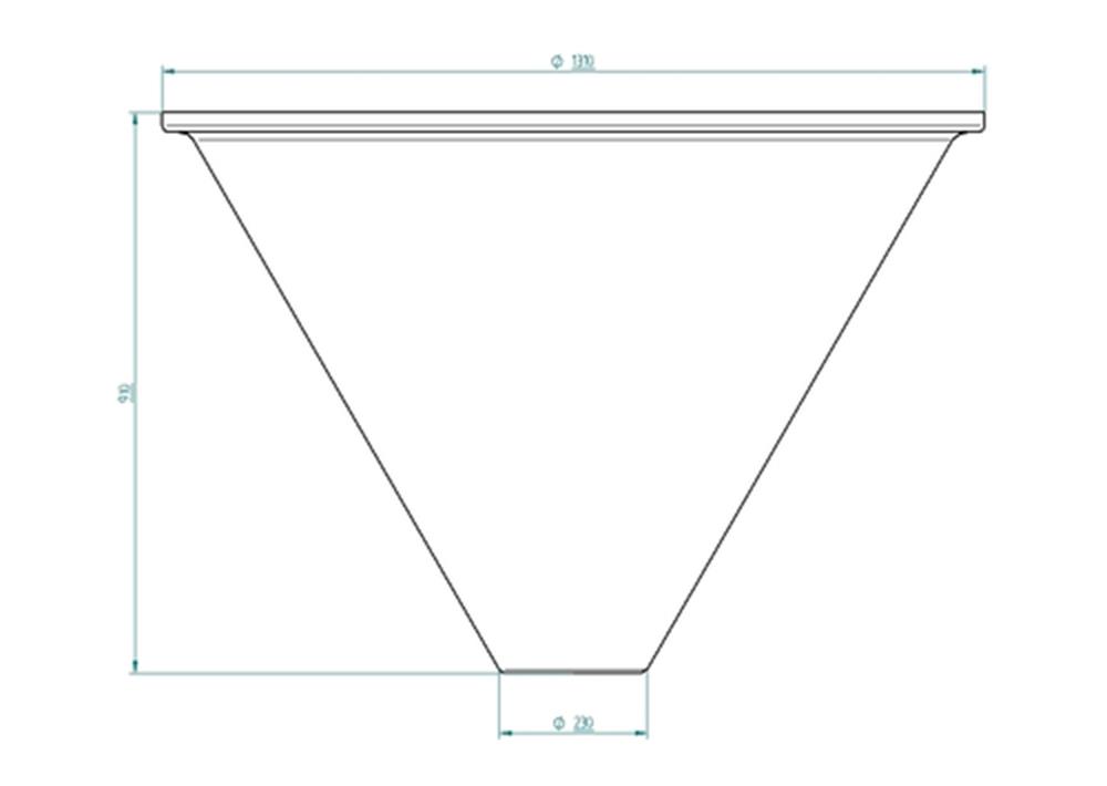 R006 - Воронка для разбрасывателя удобрений-400 л