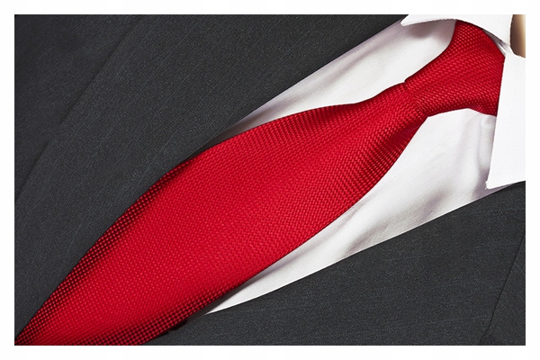 

Żakardowy Gładki Krawat Męski Czerwony rc208