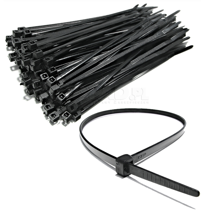 

Opaski Zaciskowe Kablowe Plastyk 7.6 X 370 Czarne