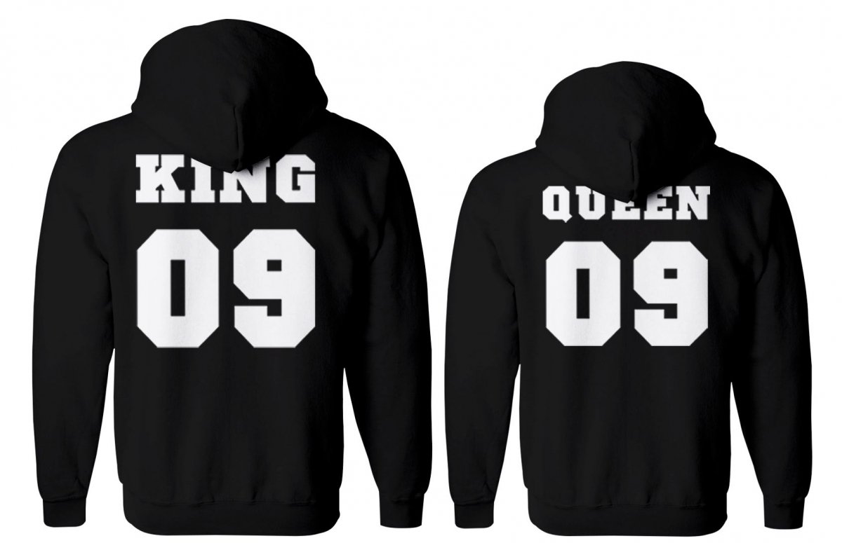 

bluzy dla par z kapturem QUEEN09 i KING09 roz.XL