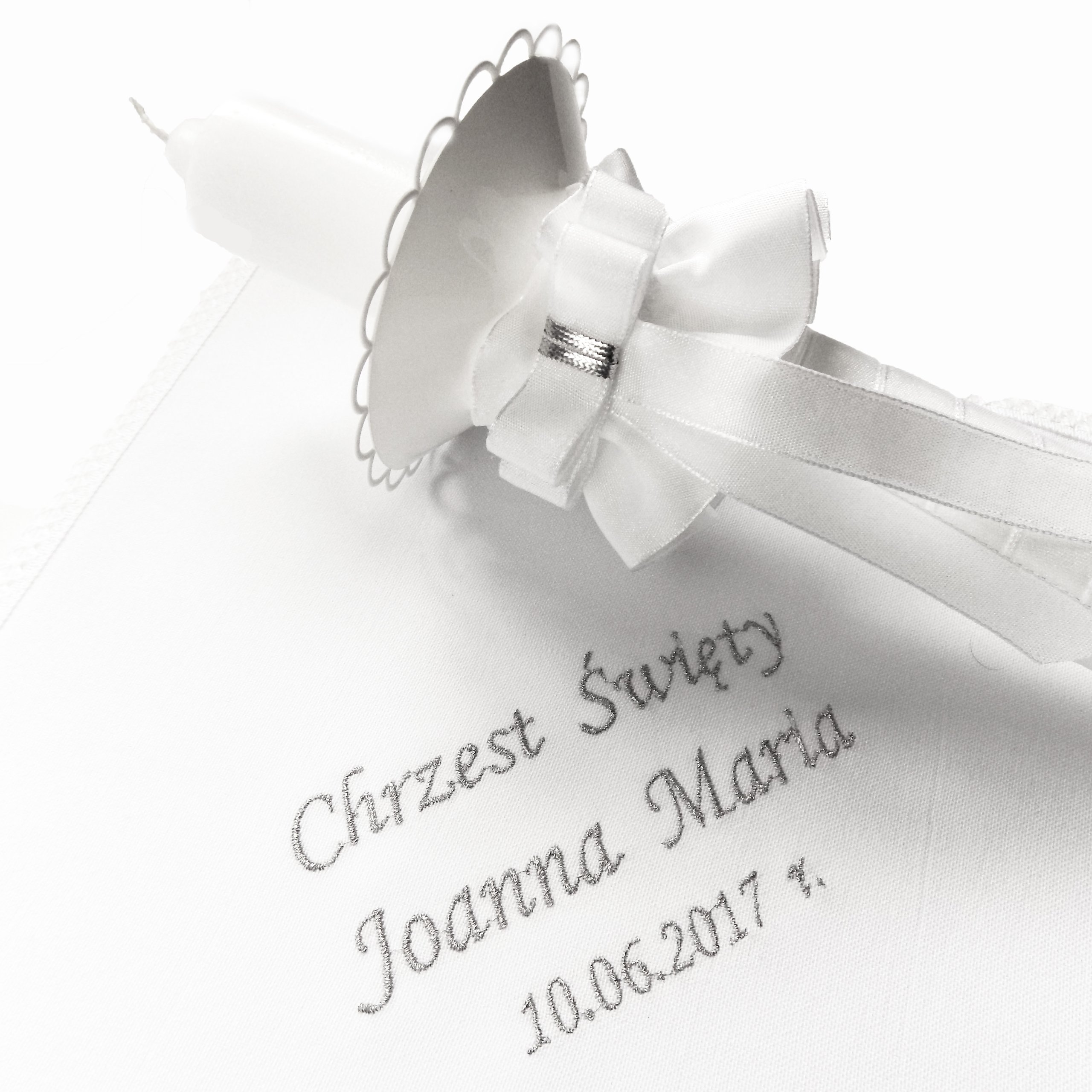 БЕЛАЯ SZATKA СВЕЧА НА КРЕЩЕНИЕ/КРЕЩЕНИЯ