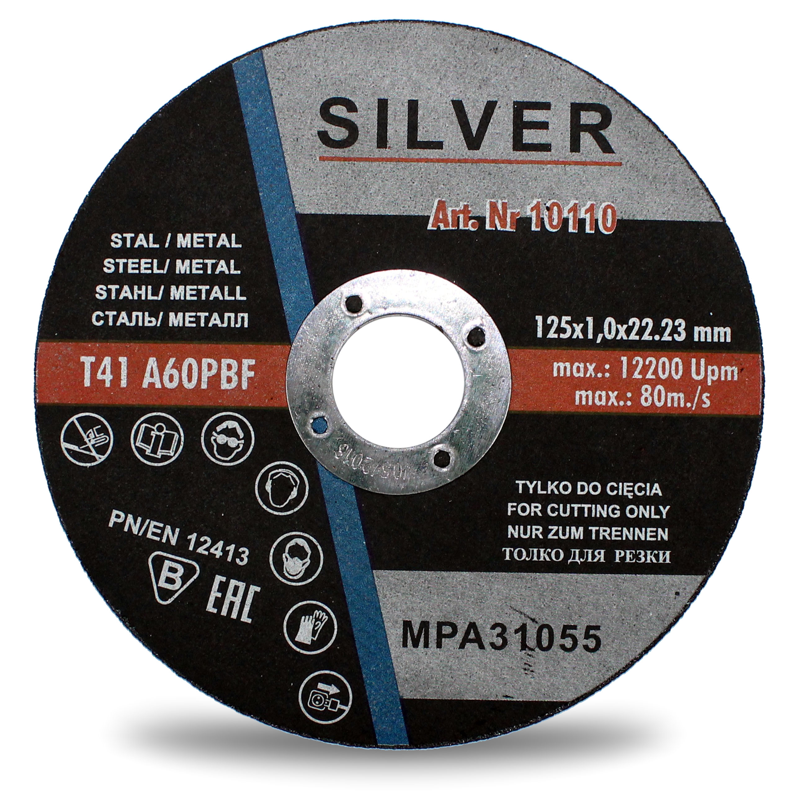 

Tarcza Do Cięcia Metalu 125 x 1,0 Silver
