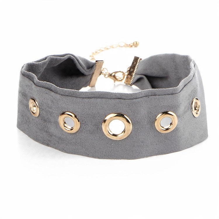 

Choker Zamszowy Naszyjnik Regulowany Kolory Miękki