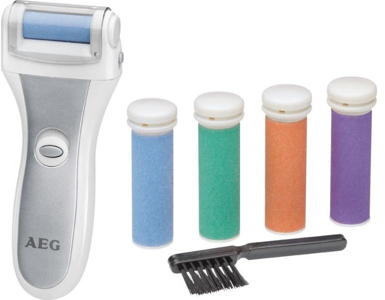 ЭЛЕКТРИЧЕСКАЯ ПЕМЗА-ТЕРКА ПЯТОК НОГ +РОЛИКИ AEG 5642