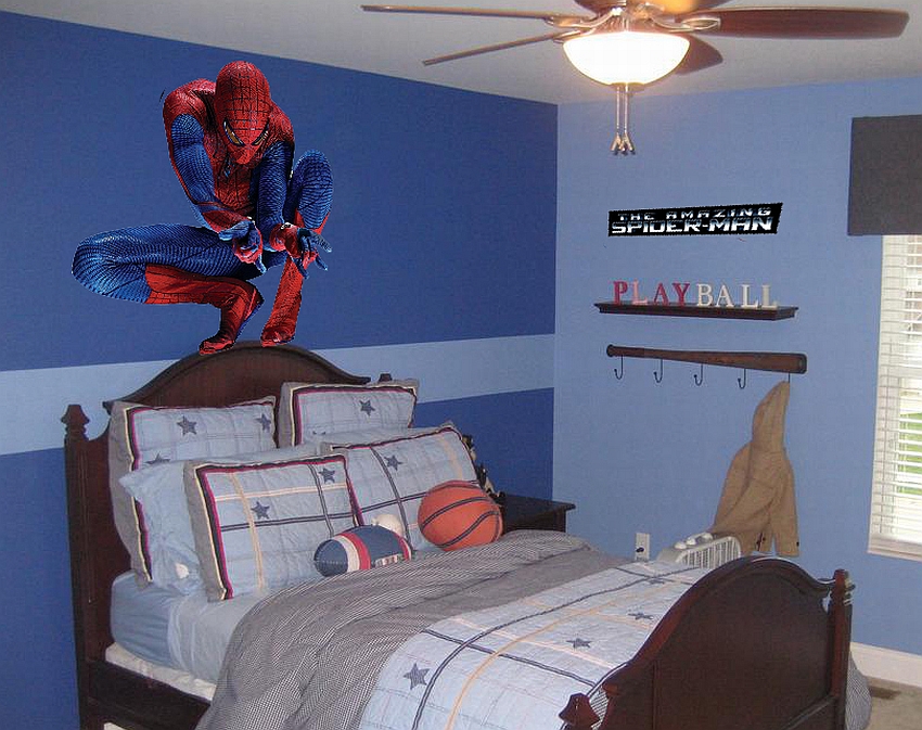 SPIDERMAN - ogromna naklejka ścienna - 100 cm!!! Płeć Chłopcy Dziewczynki