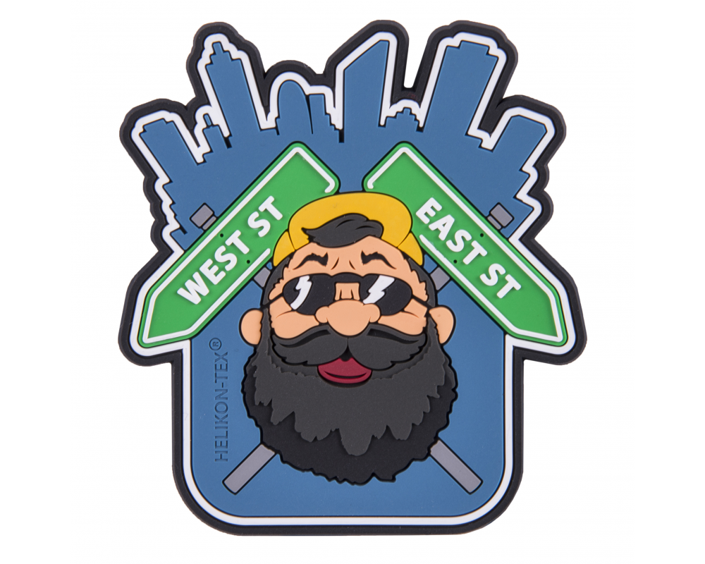 Naszywka Helikon Pvc Beardman Urban Niebieski