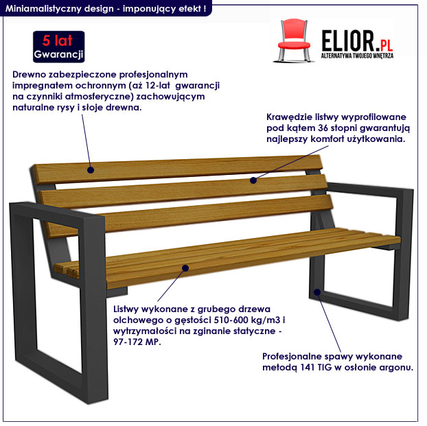 Drewniany == ZESTAW MEBLI OGRODOWYCH Modny KOMPLET Kod producenta HQ478