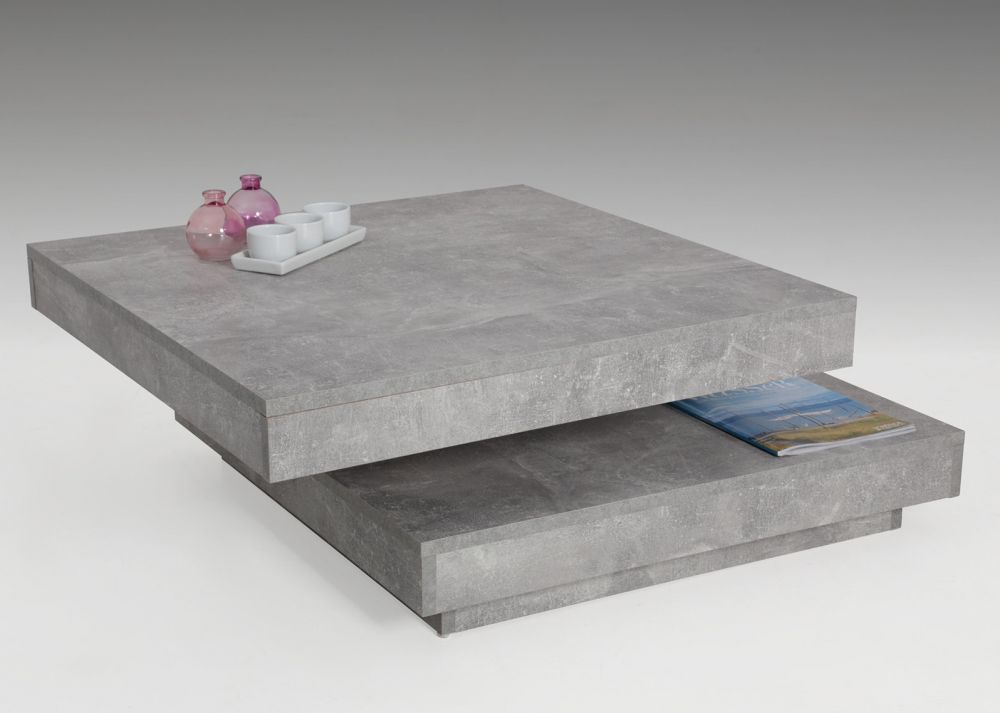 Stolik kawowy ława beton obrotowy blat Tom Głębokość mebla 78 cm