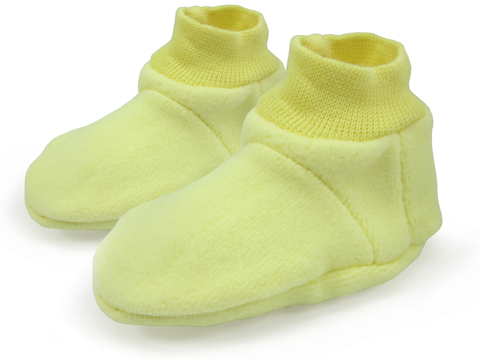 

Buciki niechodki z polaru, 0-6 m, 11 cm, żółte