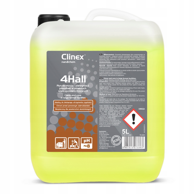 

Clinex 4Hall 5L mycie podłóg z nabłyszczaniem