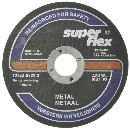 

Tarcza Do Cięcia Metalu 125mm x3,0mm x22,2mm Flex