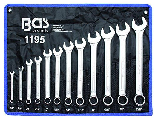 ZESTAW KLUCZE CALOWE 1 4 15 16 PLASKIE OCZKOWE