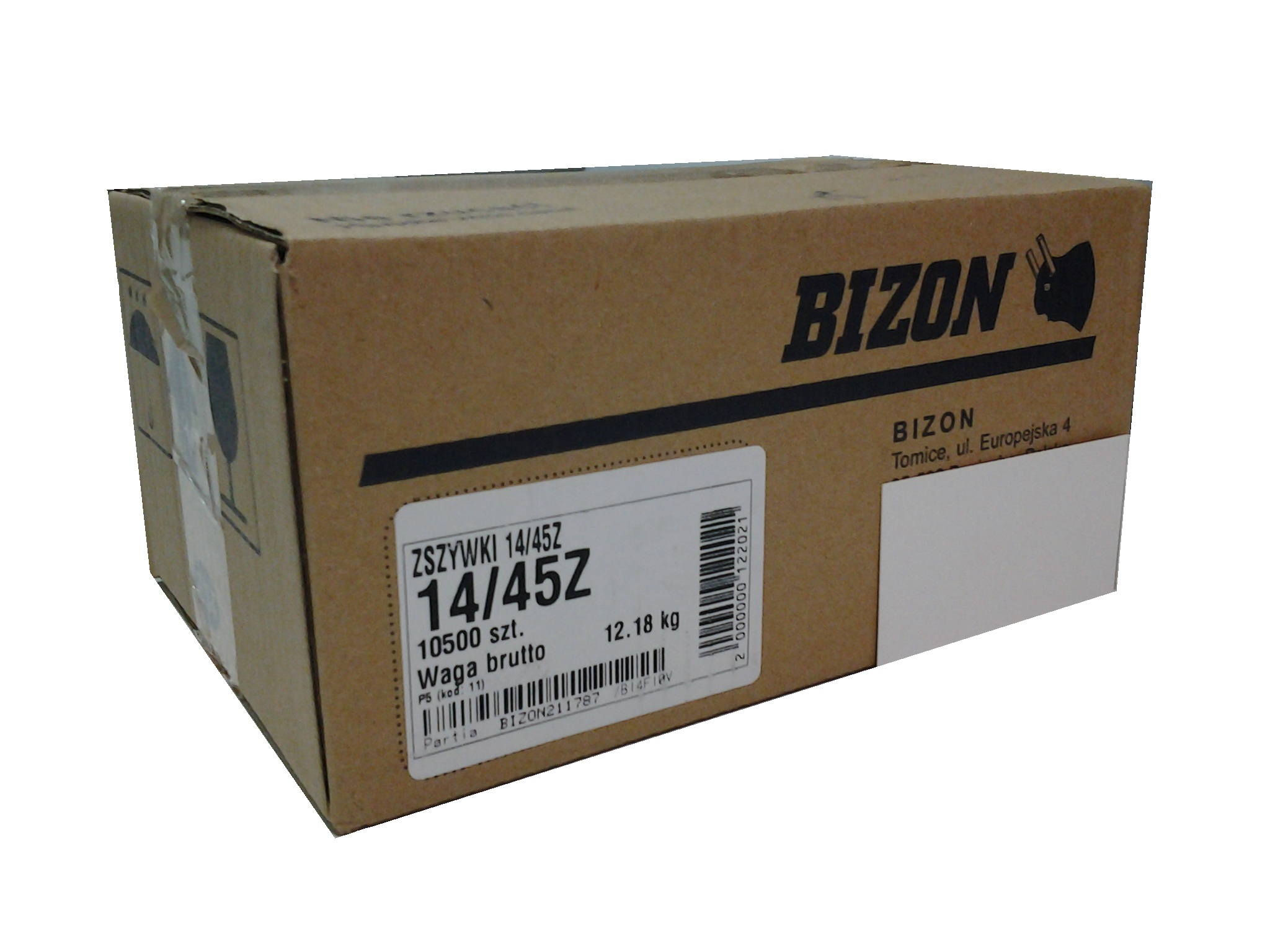 

Zszywki stolarskie 14/45 Z (10500szt) Bizon